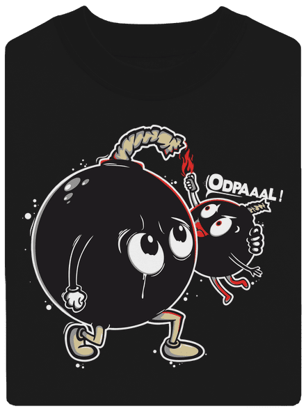 Bomby unisex mikina bez kapuce Black