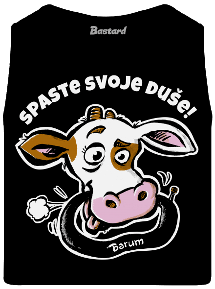 Spaste svoje duše pánské tílko Black