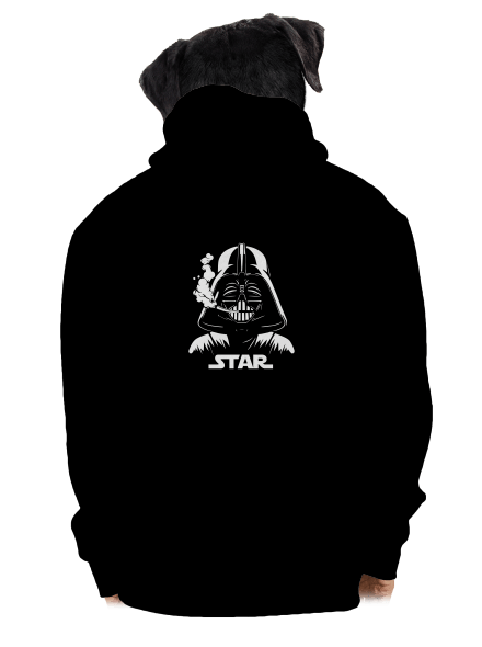 Darth Star pánská mikina na zip Black