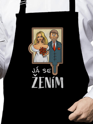 Já se žením/vdávám zástěra Black