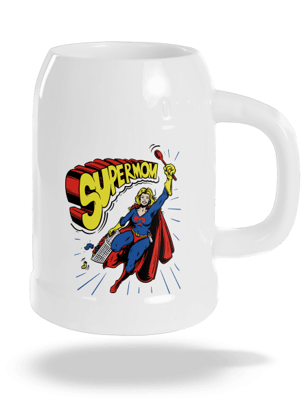 Supermom půllitr White