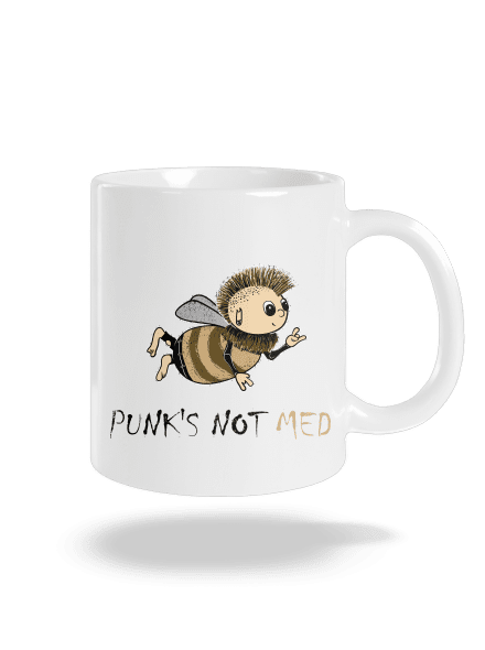 Punks Not Med klasický hrnek White