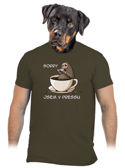 V pressu pánské tričko Urban Khaki