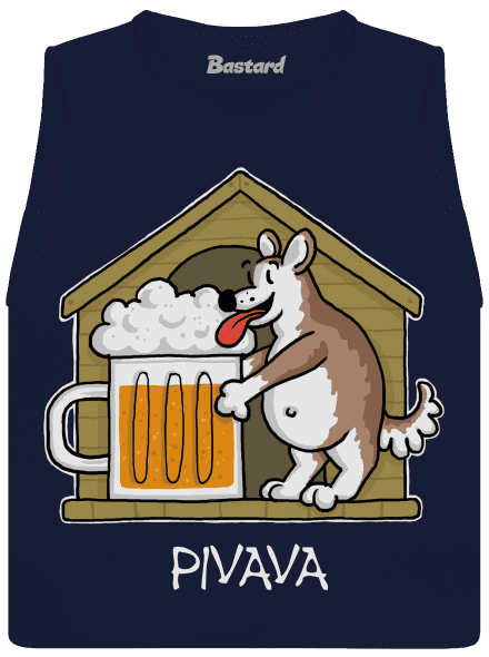 Pivava dámské tílko volné Navy