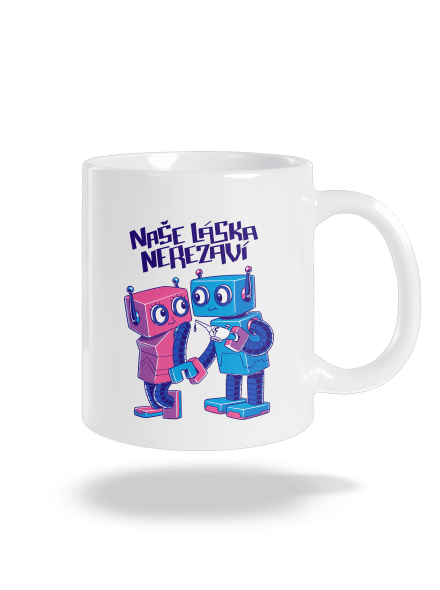 Roboti klasický hrnek White