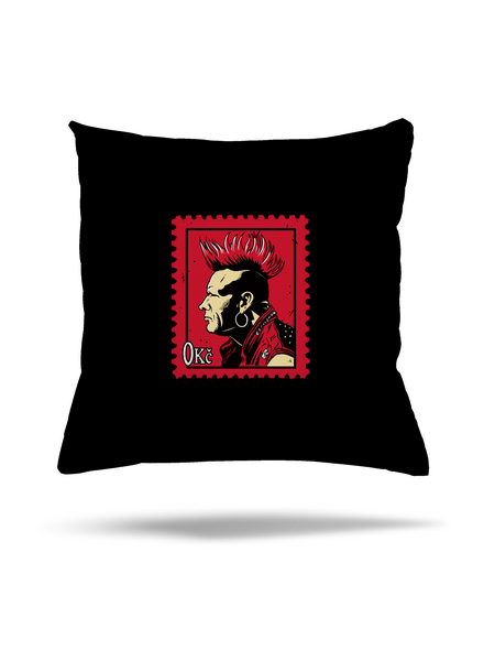 Známka punku polštář Black
