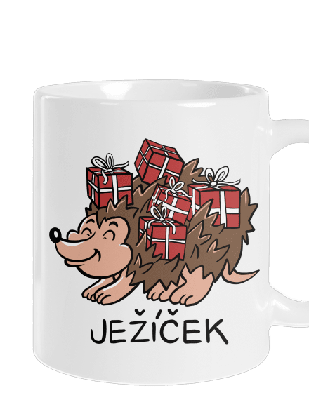 Ježíček klasický hrnek White