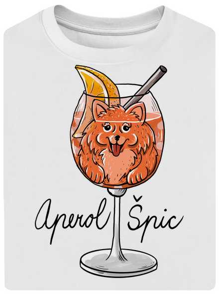 Aperol Špic unisex tričko oversized White