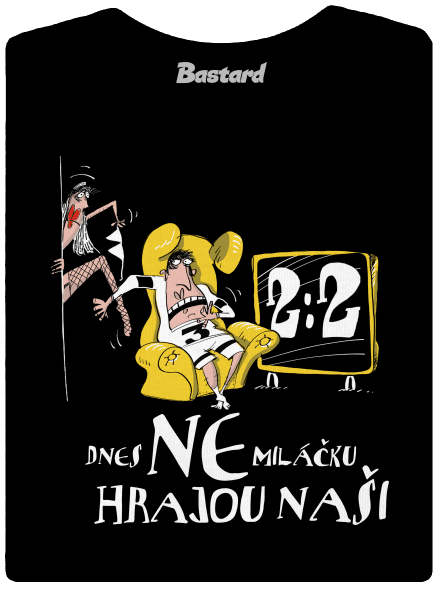 Hrajou naši dámské tričko s lemem Black