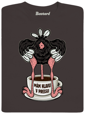 Mám hlavu v pressu pánské dlouhý rukáv Bear Brown