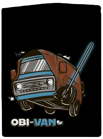 Obi-Van dámská mikina na zip Black