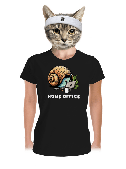 Šnekův home office dámské sportovní tričko Black