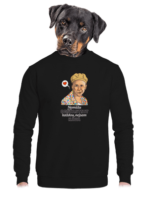 unisex mikina bez kapuce