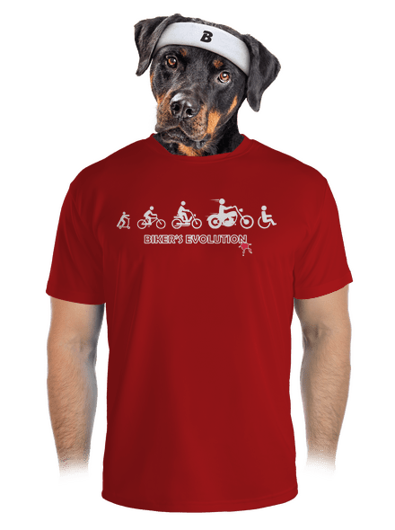 Bikers evolution pánské sportovní tričko Red Mal