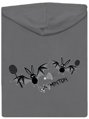 Batminton dámská mikina na zip Steel Gray