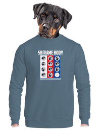 unisex mikina bez kapuce