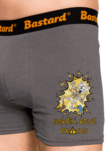 Jiskřím boxerky Gray Melange