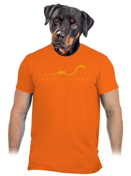 Najdi kočičku pánské tričko Orange