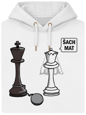 Šach mat unisex mikina premium Snowwhite
