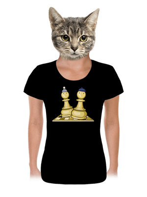 Šach a Mat dámské tričko Black