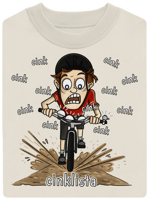 Cinklista unisex mikina bez kapuce Off White