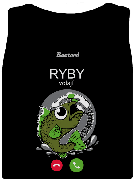 Ryby volají dámské tílko klasické Black