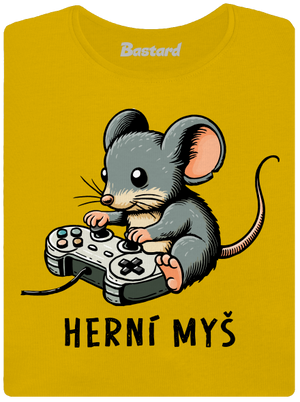Herní myš dámské tričko Yellow