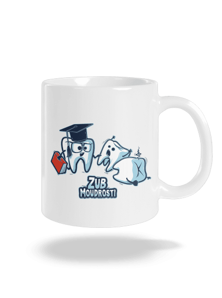 Zub moudrosti klasický hrnek White