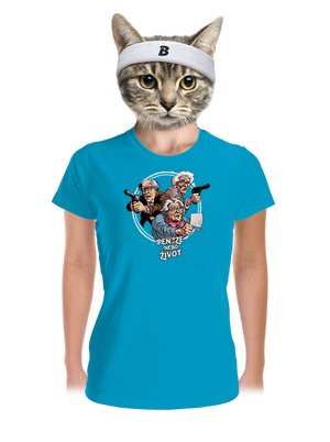 Penze nebo život dámské sportovní tričko Blue Atol