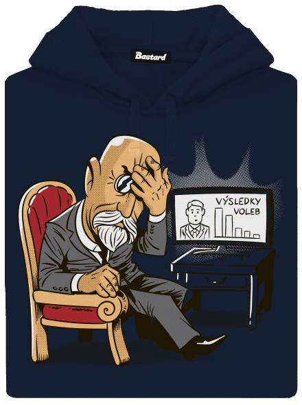Masaryk pánská mikina klokanka Navy