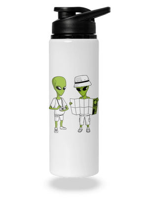 Mimozemšťané lahev na vodu White