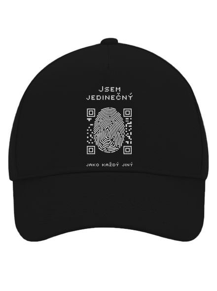 Jsem jedinečný kšiltovka baseballka Black