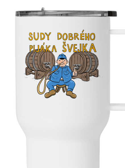 Sudy dobrého pijáka Švejka termohrnek White