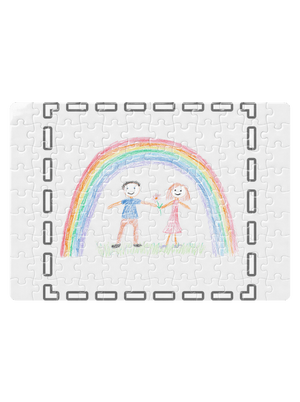 Dětské kresby - nahraj vlastní puzzle White