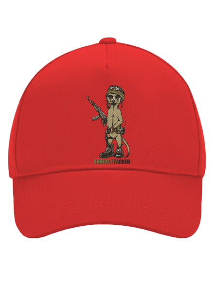Surikata kšiltovka baseballka Classic Red