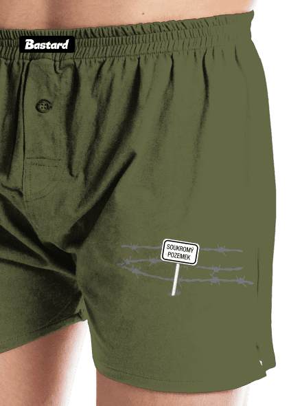 Soukromý pozemek pánské trenky Khaki