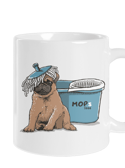 Mops klasický hrnek White