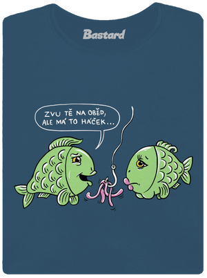 Háček dámské tričko premium Petrol Blue