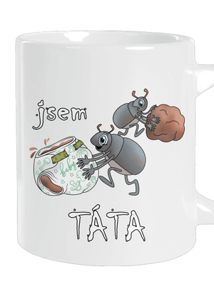 Jsem táta a máma velký hrnek White