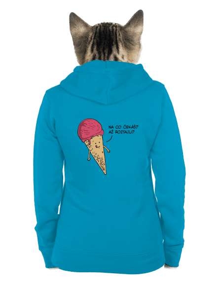 Zmrzlina dámská mikina na zip Blue Atol