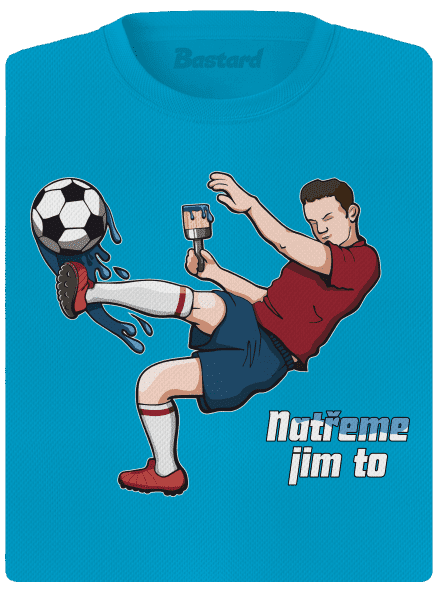 Natřeme jim to - Fotbal dámské sportovní tričko Blue Atol