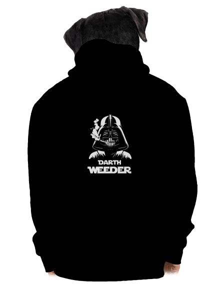 Darth Weeder pánská mikina na zip Black
