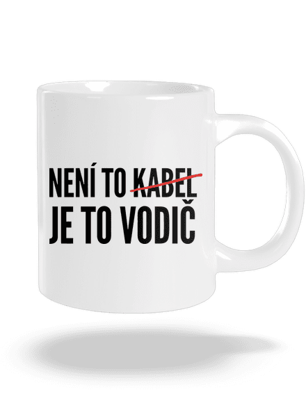 Je to vodič velký hrnek White