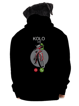 Kolo volá pánská mikina na zip Black