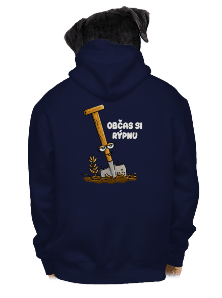 Občas si rýpnu pánská mikina na zip Navy