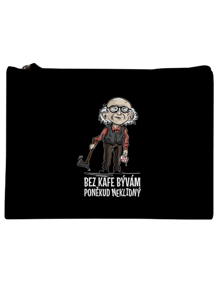 Neklidný bez kafe taštička Black