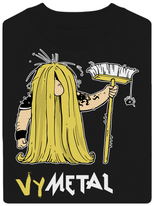 Metalista unisex mikina bez kapuce Black