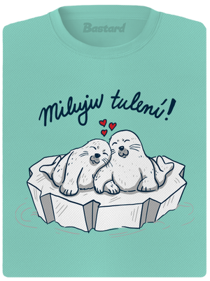 Miluju tulení dámské sportovní tričko Mint Mal