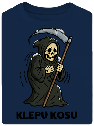 Klepu kosu unisex tričko oversized Midnight Blue