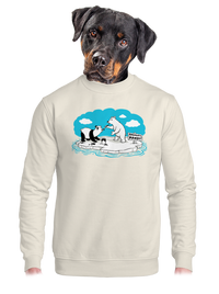 unisex mikina bez kapuce